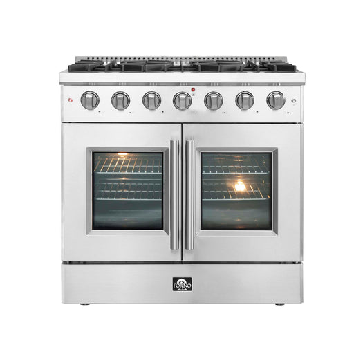 Forno Galiano 36" Freestanding French Door Gas Range FORNO