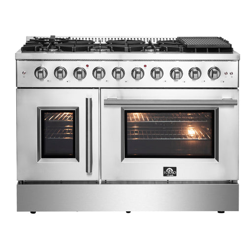 Forno Galiano 48" Freestanding French Door Gas Range FORNO