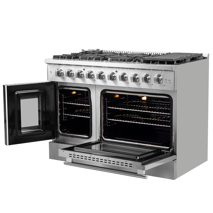 Forno Galiano 48" Freestanding French Door Gas Range