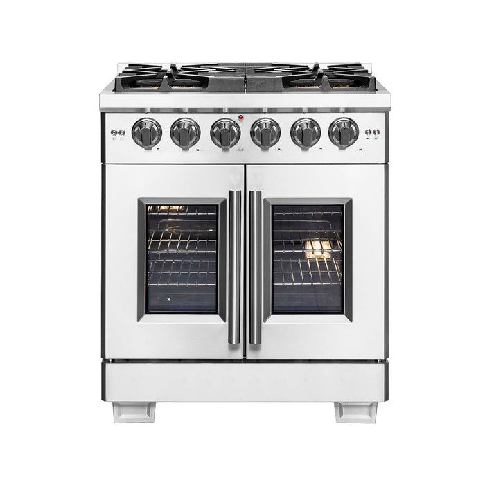 Forno Capriasca 30" Freestanding French Door Gas Range FORNO