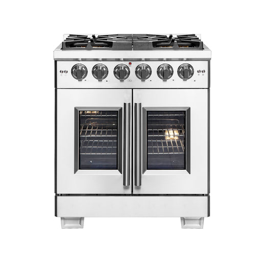 Forno Capriasca 30" Freestanding French Door Gas Range FORNO