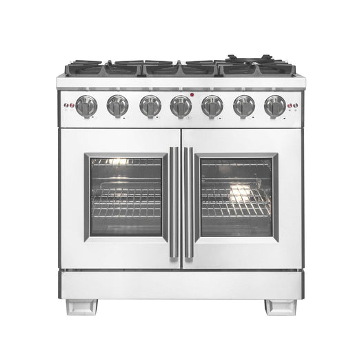 Forno Capriasca 36" Freestanding French Door Gas Range FORNO