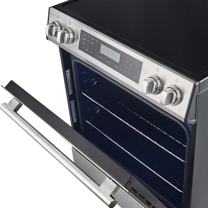 Forno Donatello Espresso 30-Inch Slide-In Induction Range Stainless-Steel