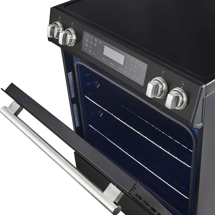 Forno Donatello Espresso 30-Inch Slide-In Induction Range Black