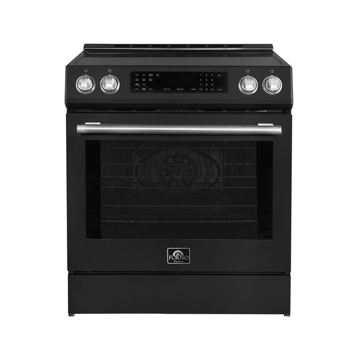 Forno Donatello Espresso 30-Inch Slide-In Induction Range Black