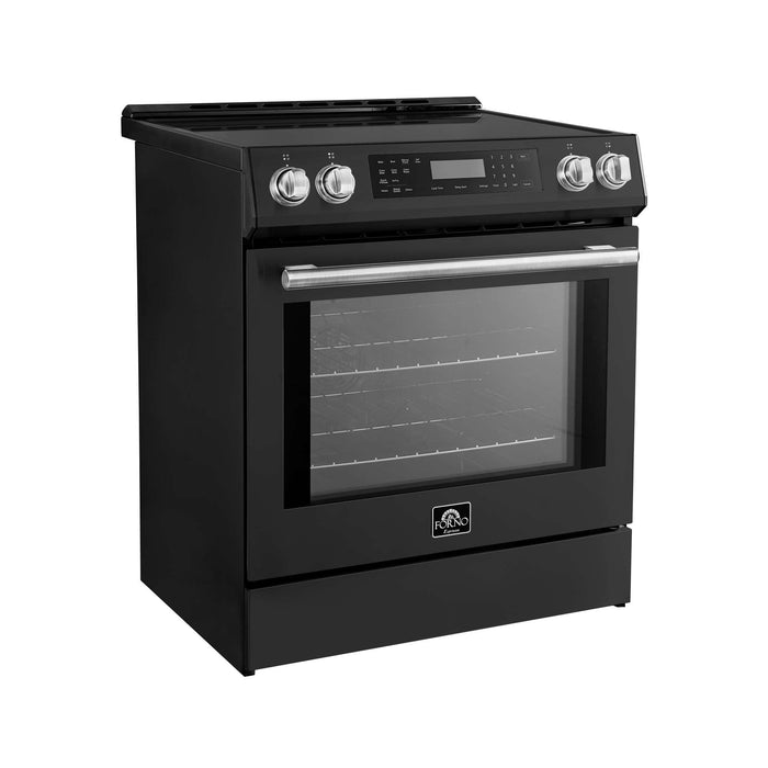 Forno Donatello Espresso 30-Inch Slide-In Induction Range Black