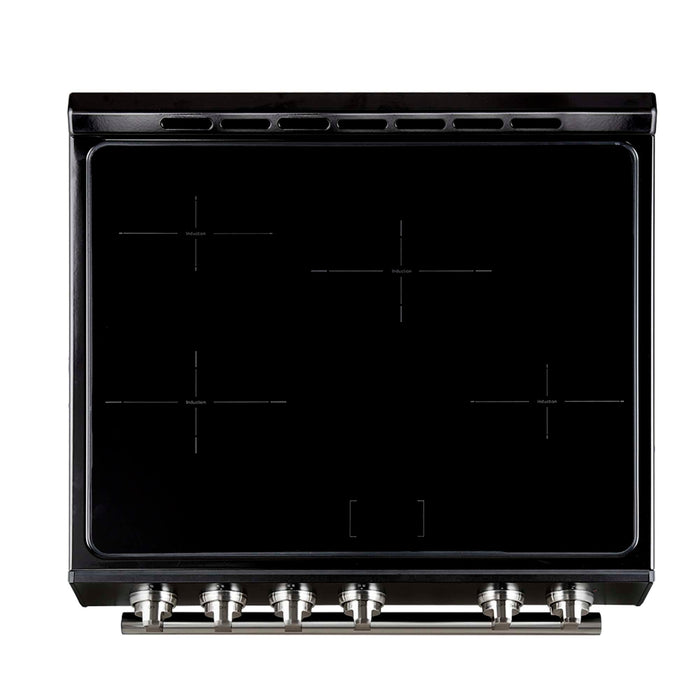 Forno Leonardo Espresso 30-Inch Slide-In Black Induction Range