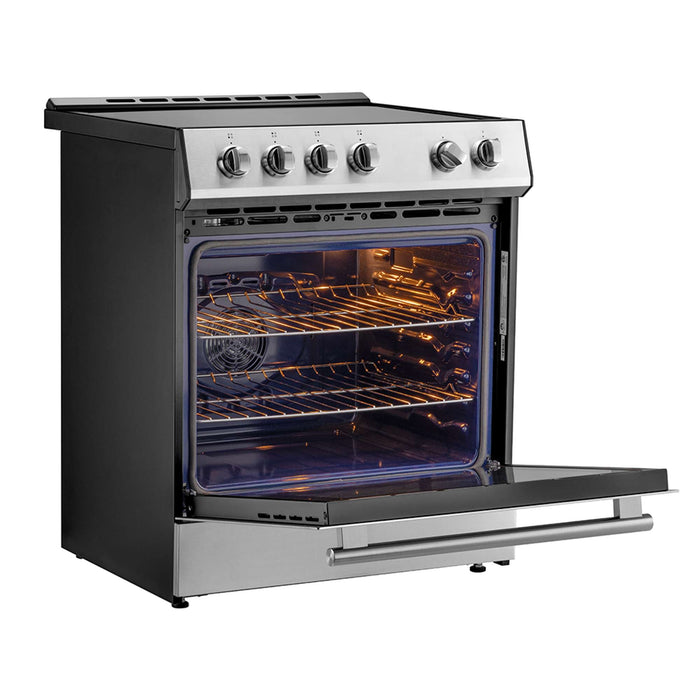 Forno Leonardo Espresso 30-Inch Slide-In Induction Range Stainless-Steel