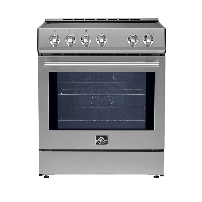 Forno Leonardo Espresso 30-Inch Slide-In Induction Range Stainless-Steel