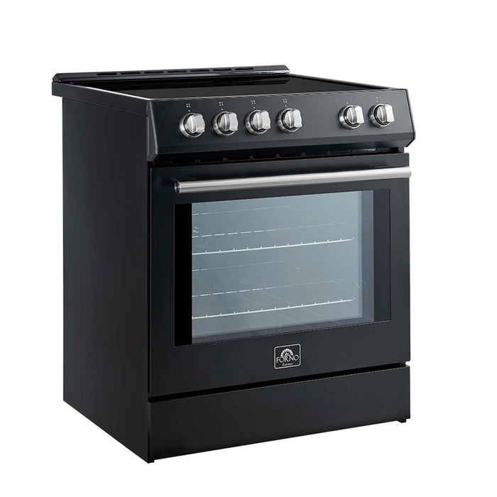 Forno Leonardo Espresso 30-Inch Slide-In Black Induction Range