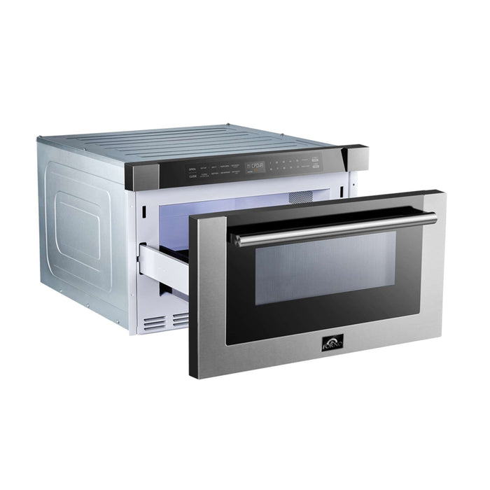 Forno Capoliveri 24" Microwave Drawer in Stainless-Steel