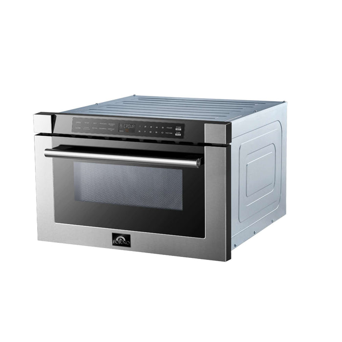 Forno Capoliveri 24" Microwave Drawer in Stainless-Steel