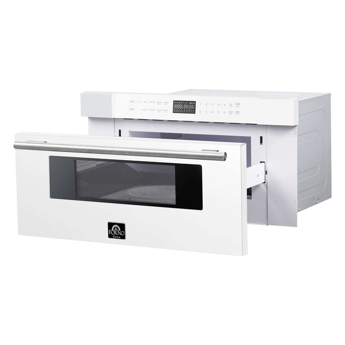 Capoliveri Espresso White 30 Inch 1000 Watts Microwave Drawer 1.2 cu.ft.