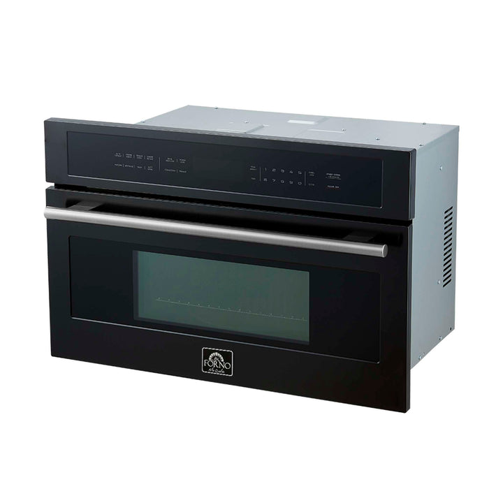 Oliena Espresso Black 30 Inch 1750 Watt Compact Oven & 1000 Watt Microwave, 1.6 cu. ft.