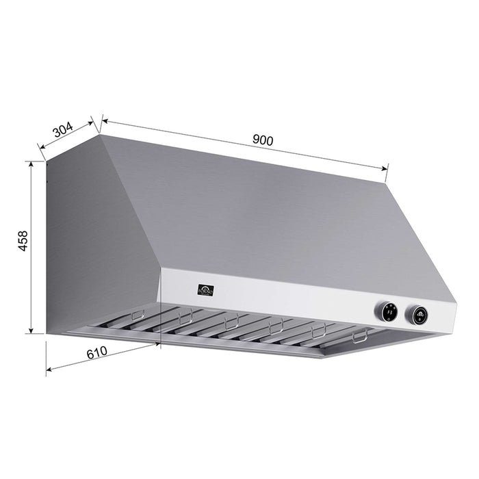 Forno Biagio 36" Wall Mounted Range Hood