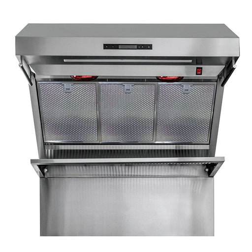 Forno Savona - 36" Wall Mount Range Hood with Hybrid Stainless Filters & Back Splash FORNO