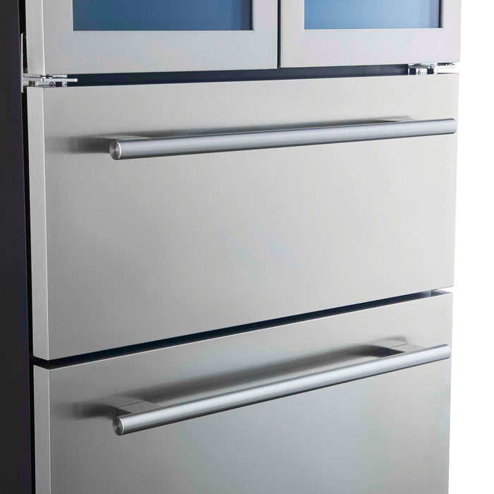 Forno Campania 32" Wine Cooler Stainless Steel, Dual Wine Zones, 2 Beverage Drawers, 17.7 cu.ft.