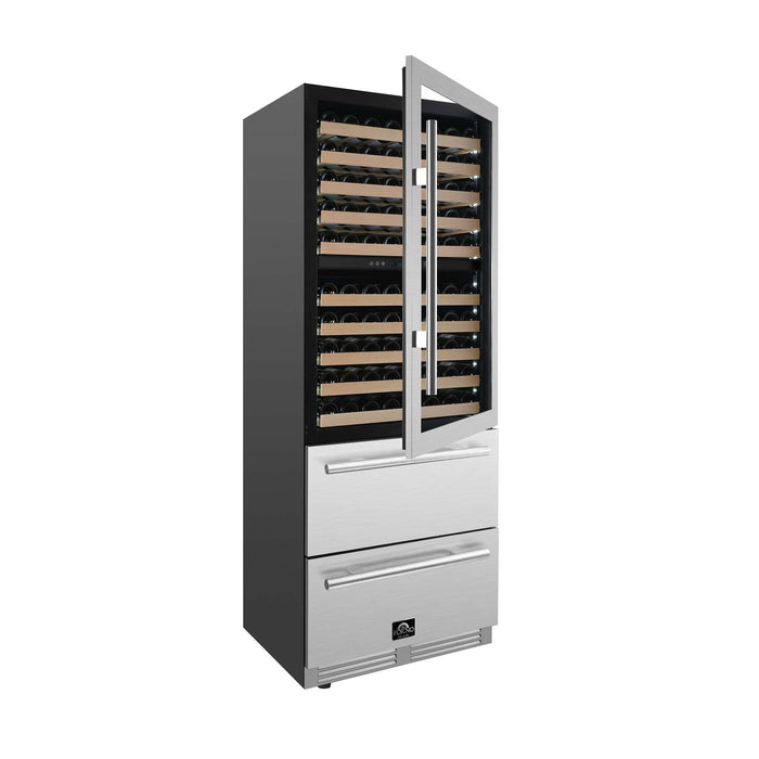 Forno Celano 30" Dual Zone Wine Cellar & Beverage Cooler, 21.3 cu.ft.