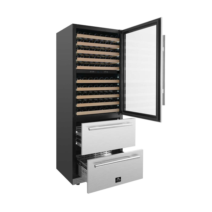 Forno Celano 30" Dual Zone Wine Cellar & Beverage Cooler, 21.3 cu.ft.