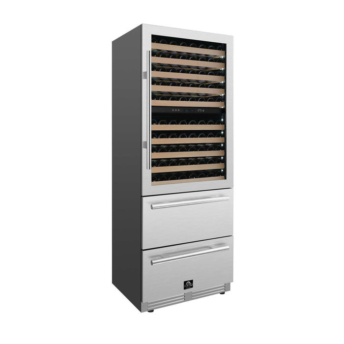 Forno Celano 30" Dual Zone Wine Cellar & Beverage Cooler, 21.3 cu.ft.