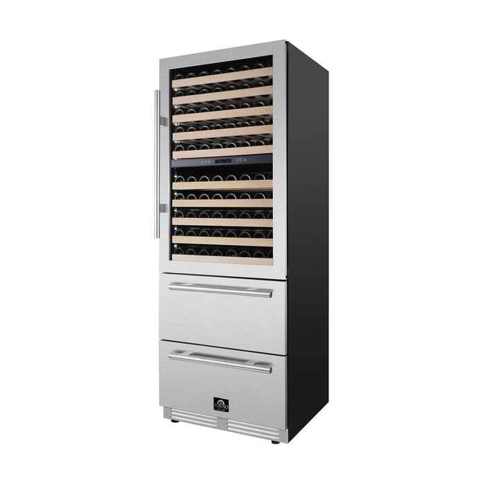 Forno Celano 30" Dual Zone Wine Cellar & Beverage Cooler, 21.3 cu.ft.