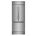 Forno Gallipoli 30" French Door Refrigerator, 17.5 cu.ft. Capacity & Modern Decorative Grill - 34" Wide FORNO