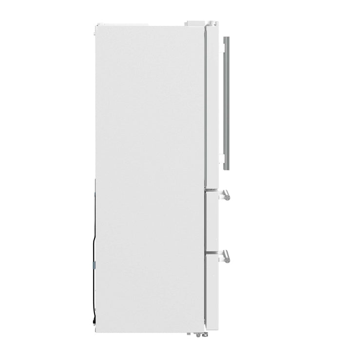 Forno Moena Espresso 36" French Door Refrigerator in White, 19.2 cu. ft