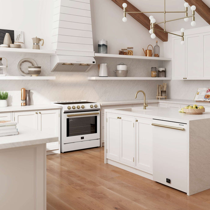 Forno Bari Espresso 30" Under Cabinet Range Hood in White FORNO