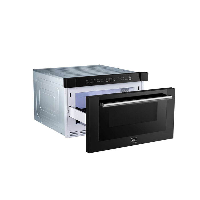 Forno Espresso Capoliveri 24" Microwave Drawer in Black FORNO