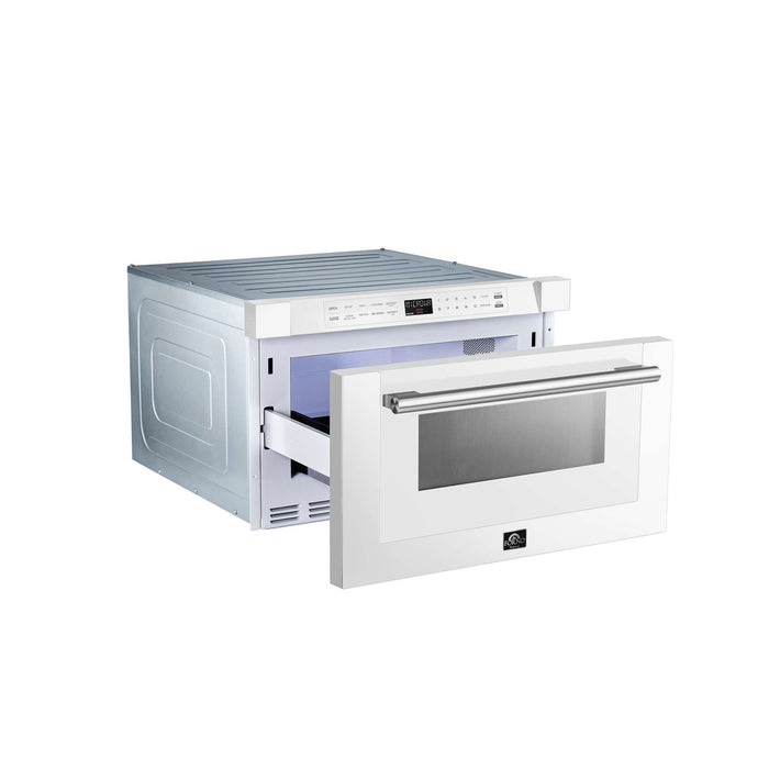 Forno Espresso Capoliveri 24" Microwave Drawer in White FORNO