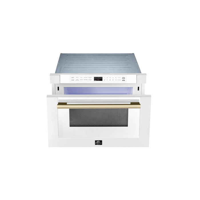 Forno Espresso Capoliveri 24" Microwave Drawer in White FORNO