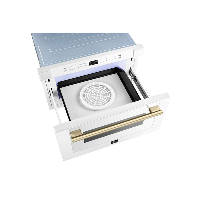 Forno Espresso Capoliveri 24" Microwave Drawer in White FORNO