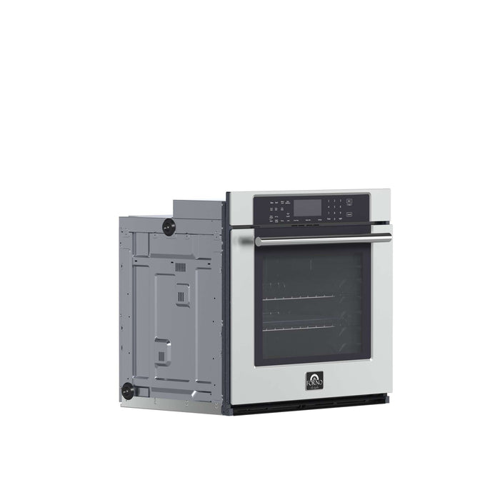 Villarosa 30-inch. Electric Wall Oven in Stainless Steel, 5.0 cu.ft.  with Air-fry Function Glass Touch Controls, Auto Cooking And Steam Cleaning