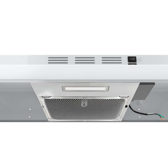 Forno Cappa 30" Under Cabinet Range Hood in White, 200 CFM, Convertible FORNO