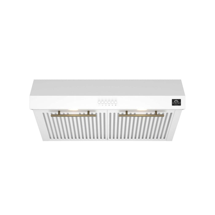 Forno Bari Espresso 30" Under Cabinet Range Hood in White