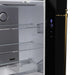 Forno Luigi 18 cu.ft. French Door Refrigerator Black, Antique Brass Handles FORNO