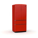 Forno Luigi 18 cu.ft. French Door Refrigerator Red, Handle-Free Design FORNO