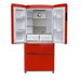 Forno Luigi 18 cu.ft. French Door Refrigerator Red, Handle-Free Design FORNO