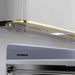 Forno Luigi 18 cu.ft. French Door Refrigerator White, Antique Brass Handles FORNO