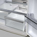 Forno Luigi 18 cu.ft. French Door Refrigerator White, Antique Brass Handles FORNO