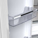 Forno Luigi 18 cu.ft. French Door Refrigerator White, Antique Brass Handles FORNO