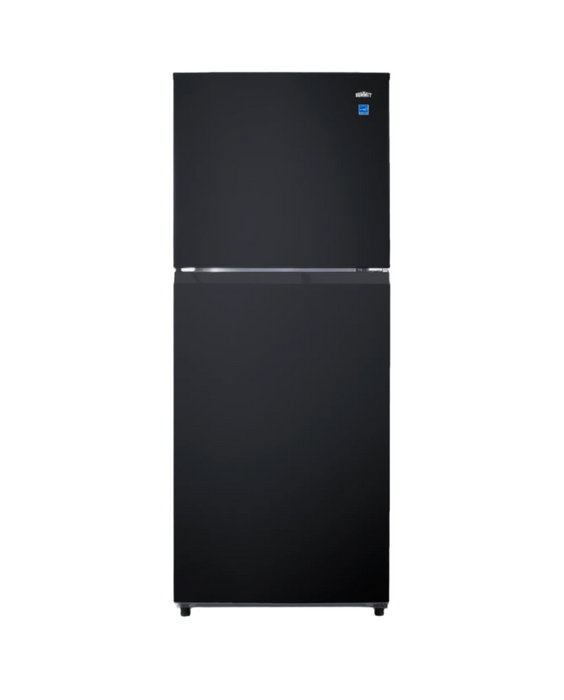 Summit 24" Wide Top Mount Refrigerator-Freezer Black