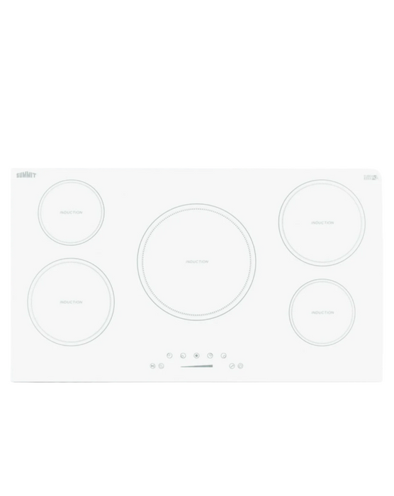 Summit 36" Wide 208-240V 5-Zone Induction Cooktop