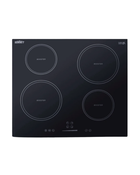 Summit 24" Wide 208-240V 5-Zone Induction Cooktop Black