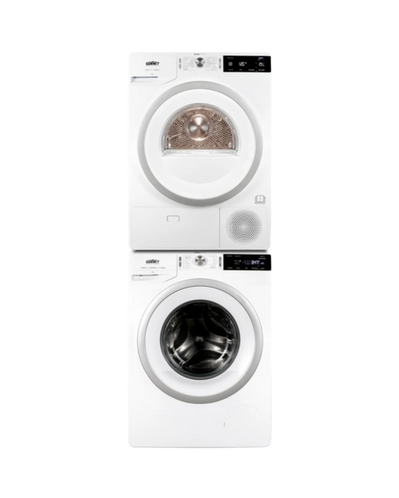 Summit Washer/Heat Pump Dryer Combination Stainless Steel