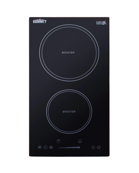 Summit 12" Wide 208-240V 5-Zone Induction Cooktop Black