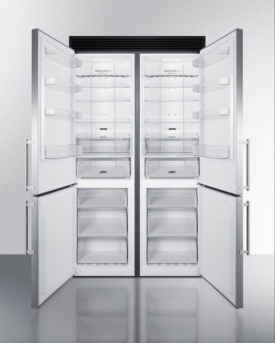 Summit 48" Wide Bottom Freezer Refrigerator Set