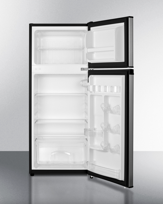 Summit 19" Wide Refrigerator-Freezer Stainless Steel