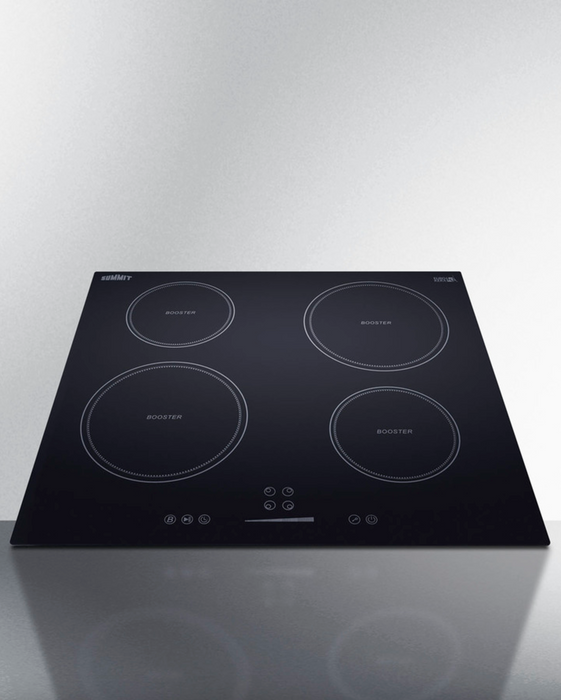 Summit 24" Wide 208-240V 5-Zone Induction Cooktop Black