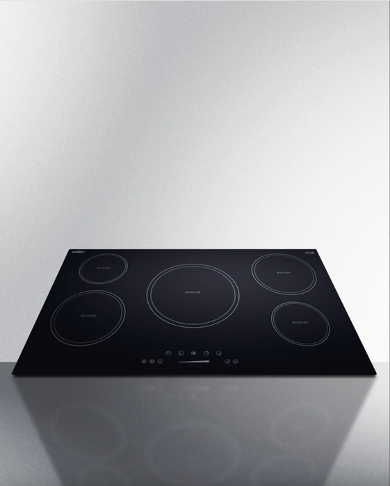 Summit 36" Wide 208-240V 5-Zone Induction Cooktop Black